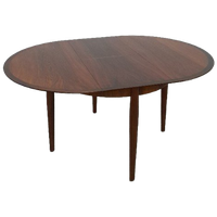 Vintage Design Uitschuifbare Palissander Lübke Ronde Tafel