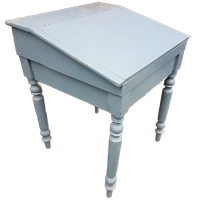 Brocante Schrijftafel, Bureautje, Lessenaar.