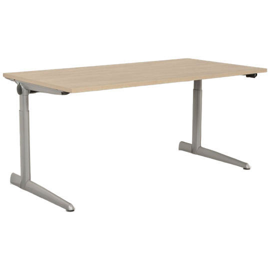 Ahrend 500 Bureau Handslinger, Bladkleur Naar Keuze, 180 X 80 Cm, Aluminium Onderstel 1