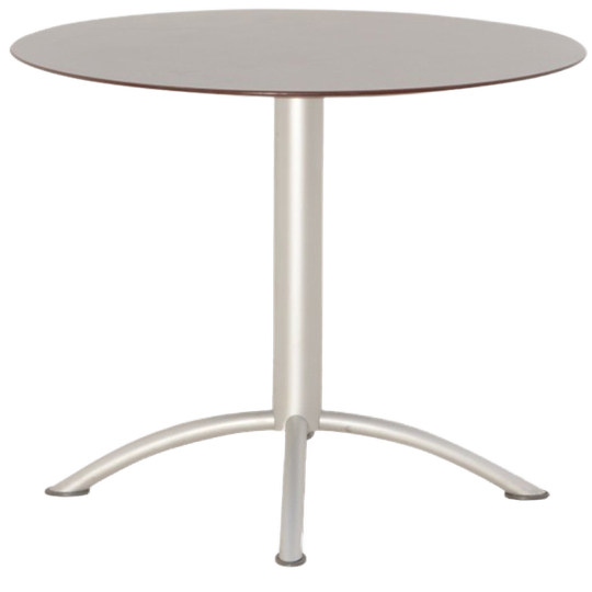 Segis Kantinetafel, Grijs Blad, 90 Cm Ø, Vaste Hoogte Onderstel 1