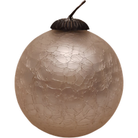 Middel Groot Craquelé Glas Kugel | Kerst