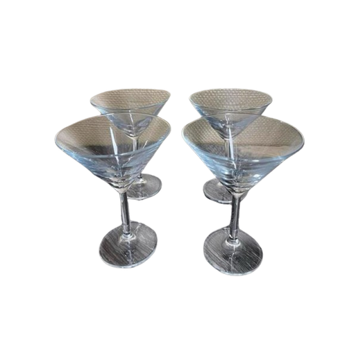 Martini Cocktail Champagne Glazen 4X