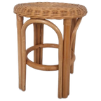Vintage Rotan Boho Kruk Bamboe Design thumbnail 1