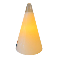 Ilu Glazen Cone Teepee Lamp , Jaren 80