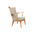 Zweedse Vintage Spijlen Fauteuil Jaren 50 thumbnail 1