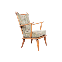 Zweedse Vintage Spijlen Fauteuil Jaren 50