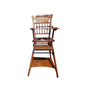 Oude Kinderstoel / Speeltafel Combinatie