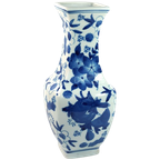 Hoge Vaas Blauw Wit thumbnail 1