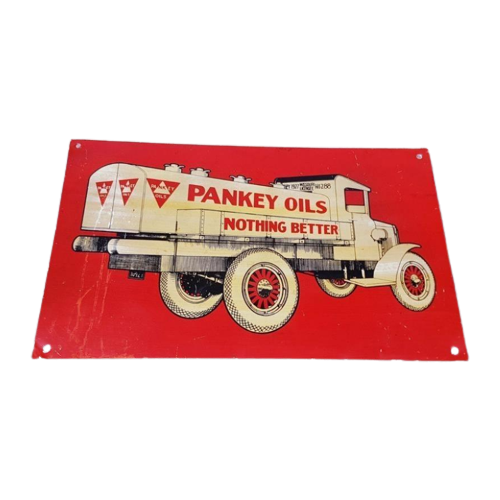 Authentic Usa Tin Sign Van Pankey Oils Nothing Better⛽
