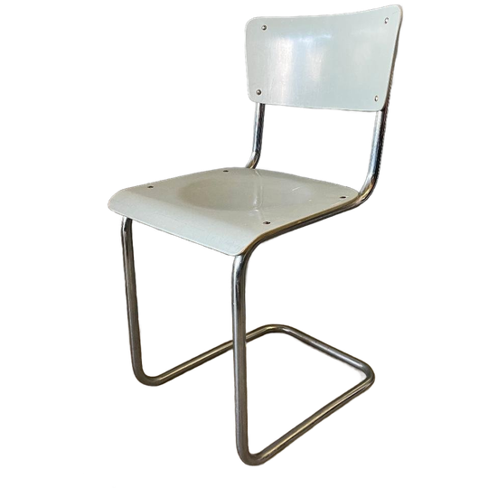 Vintage Chroombuis Stoel Auping Gispen Oostwoud 1