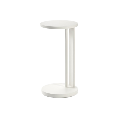 Side Table High Beech White Aura