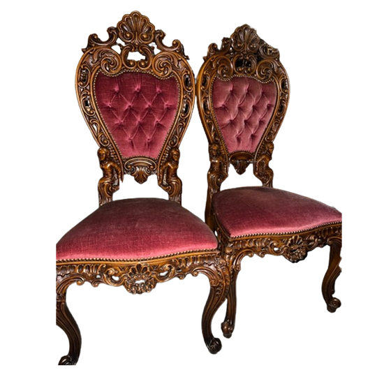 4 Barok Eetkamer Stoelen 1