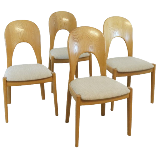 4x Licht Eiken Niels Koefoed Deense Stoelen Morten 'vordingborg' 1