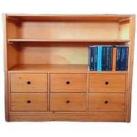 Vintage Schoolkast Jaren 60 6 Lades