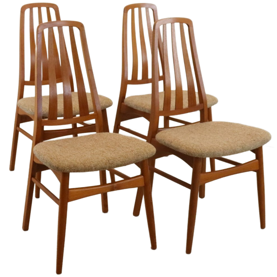 Set 4 Vamdrup Stoelen Eetkamerstoelen Vintage Deens 1