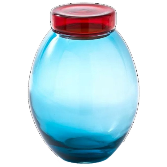 Polspotten | Bloated Caps And Jars Voorraadpot Blauw-rood 1