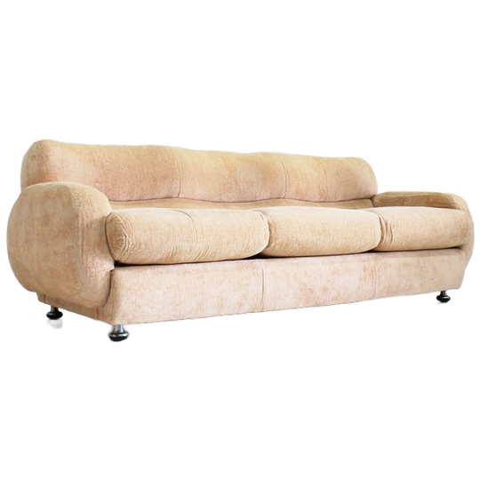 Vintage Italiaanse Beige Sofa Jaren 70 1