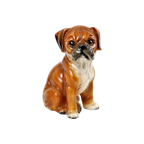 Boxer Puppy Beeld Sculptuur Hond Keramiek Figuurtje 16cm thumbnail 1