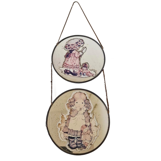 Holly Hobbie Vintage Spiegel Glas In Lood Spiegel Jaren 70 1
