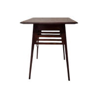 Engels Mahonie Vierkant Bijzettafel, Circa 1900
