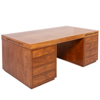 Monumental Danish Modern Executive Desk From C.b. Hansens Etabl., 1960’s