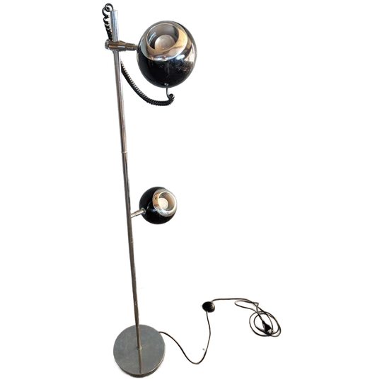 Vintage Bollamp Chroom/metaal 1