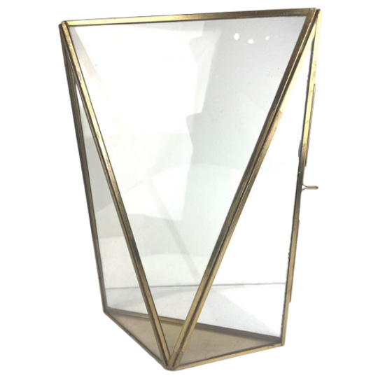 Vintage Messing Vitrinekastje 1