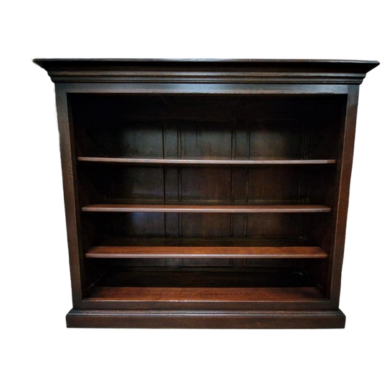 Klassieke Donkere Lage Boekenkast, Sidetable, Wandconsole 1