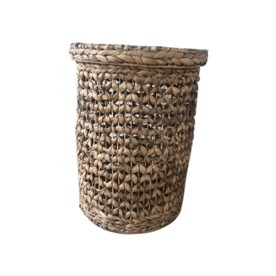 Rietenmand, Hoog, Hand Gemaakt Met Deksel 1