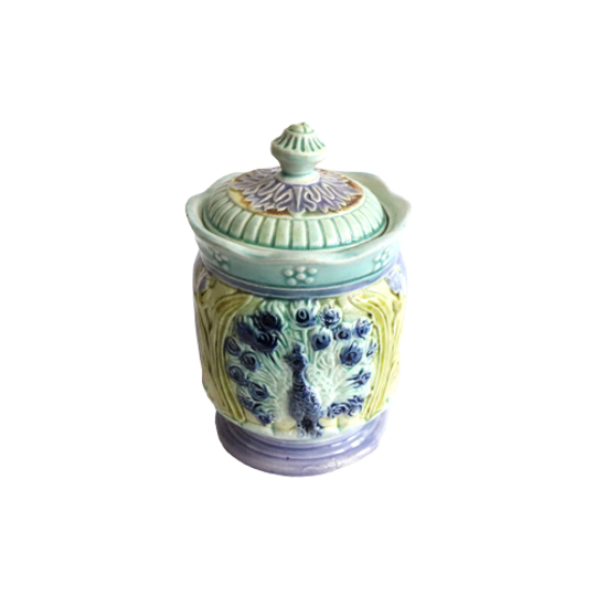 Art Nouveau Deksel Potje, Frankrijk Jaren '40/'50 1
