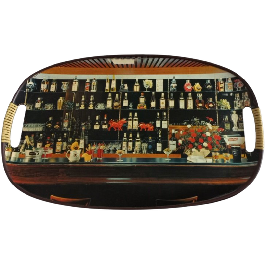 Vintage Japans "bar" Dienblad 1
