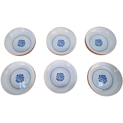 6X Vintage Villeroy & Boch Chekiang Soepkom Ontbijt Kom '60