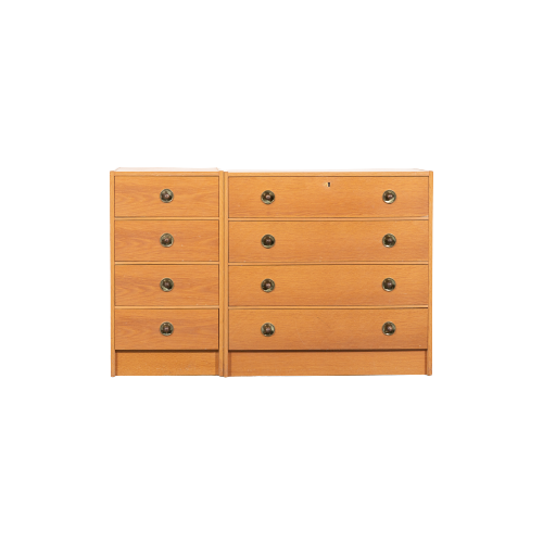 Pair Of Scandinavian Modern Chest Of Drawers / Ladekast From The 1960’S