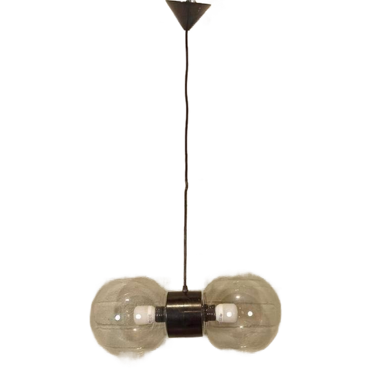 Vintage Dubbele Bol Hanglamp 1