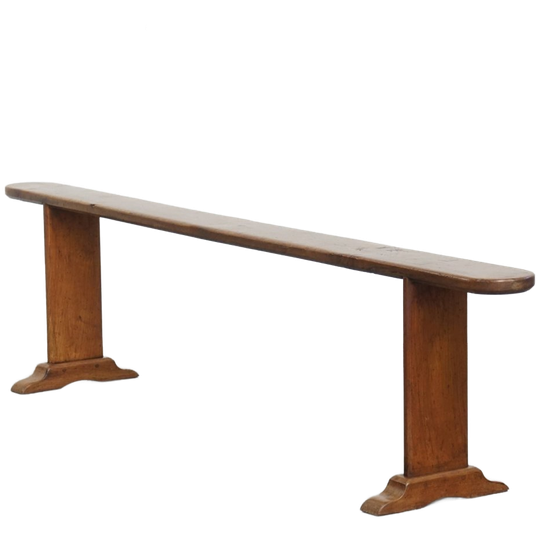 Stijlvolle Antieke Franse Halbank/ Bank Voor Aan De Eettafel Met Een Tijdloze Uitstraling 1