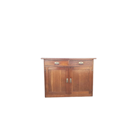 Antiek Art Deco Kastje Halkastje Eiken Buffetkastje J 20 30 1