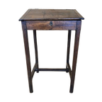 Antieke Staande Hoge Eiken Houten Lessenaar / Schrijfbureau (19e Eeuw) / Clerk Desk thumbnail 1