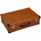 Roestbruine Koffer Vintage Brocante Opberger thumbnail 1