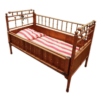 Antiek Houten Kinderbed, Ledikant