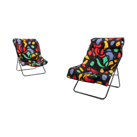 Foldable Pop Art Lounge Chairs / Fauteuil, 1990’s 1