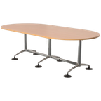 Solidesk Vergadertafel, Beuken Blad, 240 X 120 Cm, Vaste Hoogte Onderstel thumbnail 1