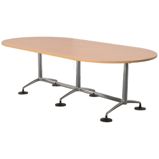 Solidesk Vergadertafel, Beuken Blad, 240 X 120 Cm, Vaste Hoogte Onderstel 1