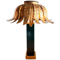 Zeldzame ‘maison Jansen’ Palm Lamp Mid Century Vintage