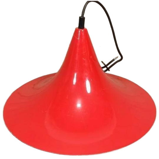 Vintage Heksenhoed Lamp Hanglamp, Rood 1