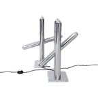 Qa41 – Sigma – Verchroomde Buizen Tafel Lampen Of Vloerlampen thumbnail 1