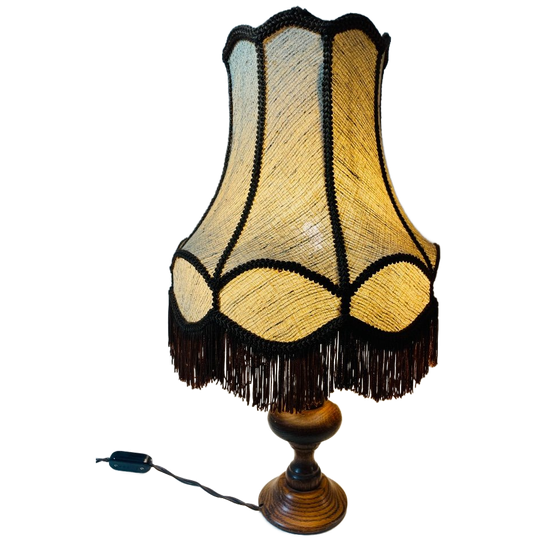 Jaren 60 Lamp Met Franje 1