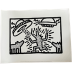 Keith Haring Untitled, 1982 Dogs With Ufo’s Licensed By Artestar, New York thumbnail 1