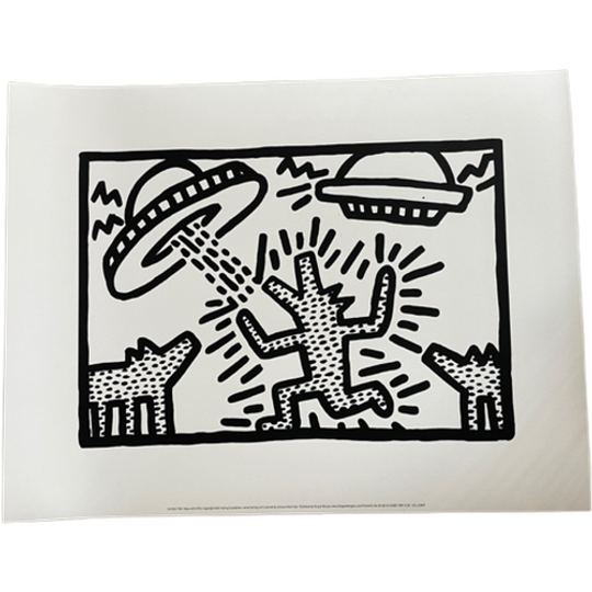 Keith Haring Untitled, 1982 Dogs With Ufo’s Licensed By Artestar, New York 1