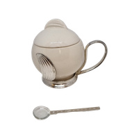Art Deco Mosterd Potje