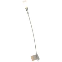 Hala Zeist - Vloerlamp - Geborsteld Staal - Gesatineerd Glas - Post Modern - 90'S